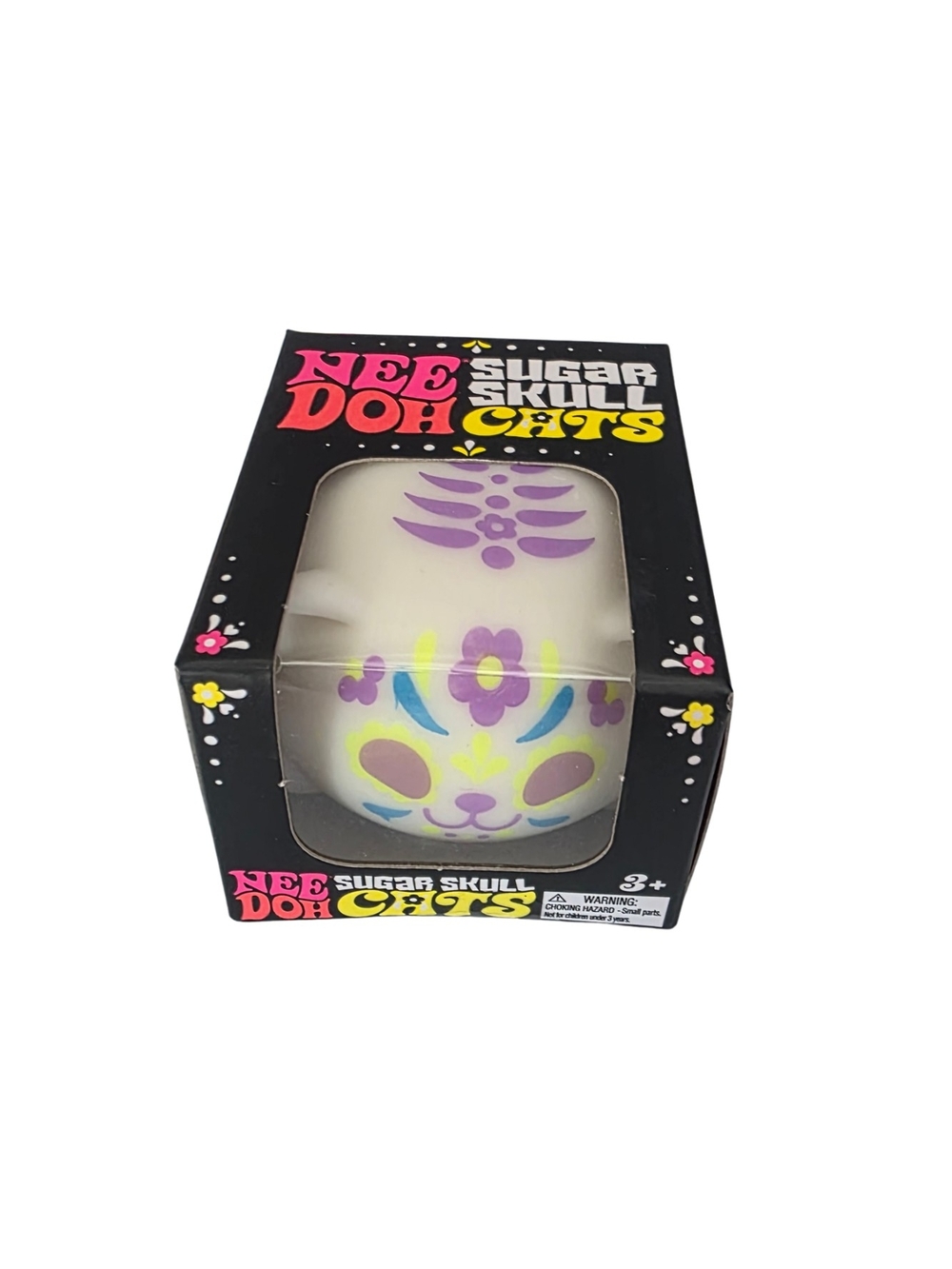 NeeDoh Sugar Skull Cats White & Purple Scented Stress Toy